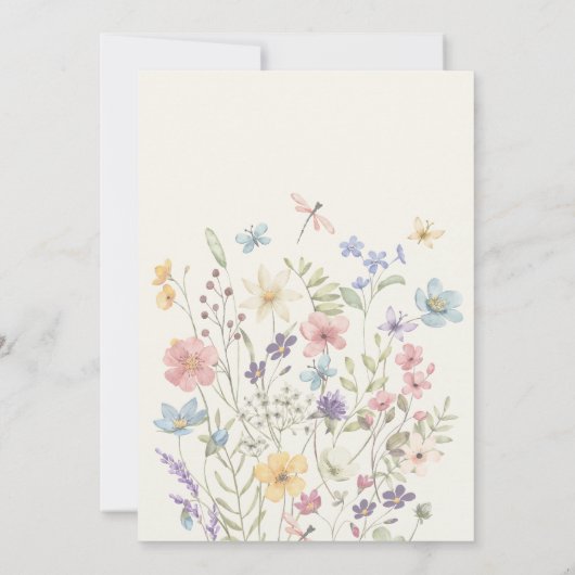 De avond voor rustieke bruiloft repetitie diner kaart (Achterkant)