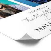 De avond voor welkom bruiloft repetitie diner poster (Hoek)