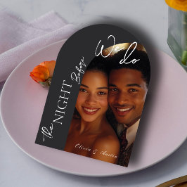 De avond voordat we Arch Photo repetitie diner doe Kaart