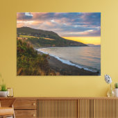 De Avondgloed van de Greystones Kust Canvas Afdruk (Insitu (Woonkamer))