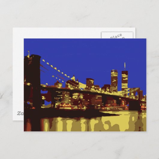 De avondlichten briefkaart (Voorkant / Achterkant)