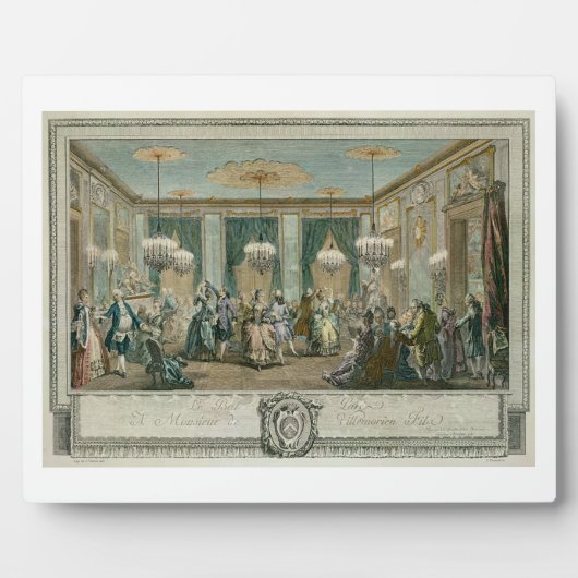 De avondval in het huis van monsieur vii fotoplaat (Voorkant)