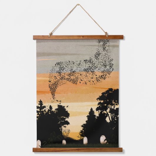 De avondvoorstelling hangend wandkleed (Voorkant)