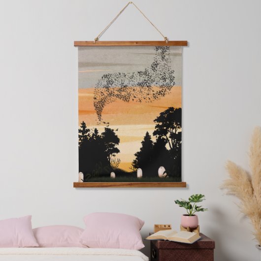 De avondvoorstelling hangend wandkleed (Slaapkamer)