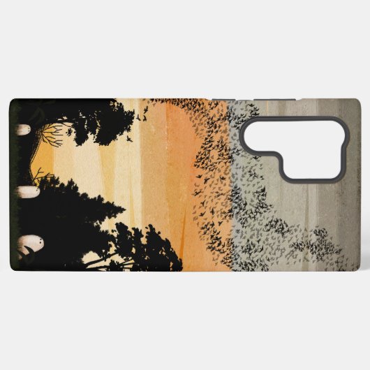 De avondvoorstelling samsung galaxy hoesje (Achterkant horizontaal)