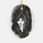 De Avondvrouw Keramisch Ornament (Rechts)
