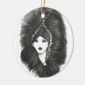De Avondvrouw Keramisch Ornament (Links)