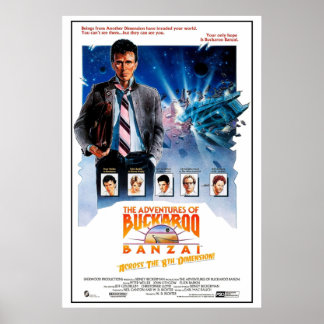 De avonturen van Buckaroo Banzai 1984 Poster