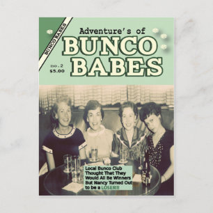 De avonturen van Bunco Babes Edition #2 Uitnodiging Briefkaart