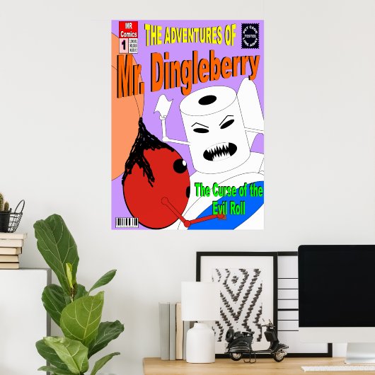 De avonturen van de heer Dingleberry Poster (Thuiskantoor)