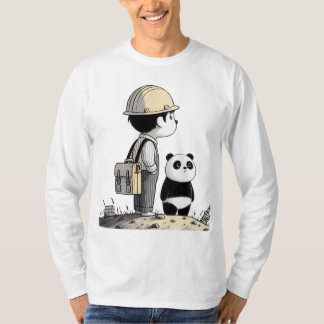 De avonturen van de jonge ingenieur en zijn panda t-shirt