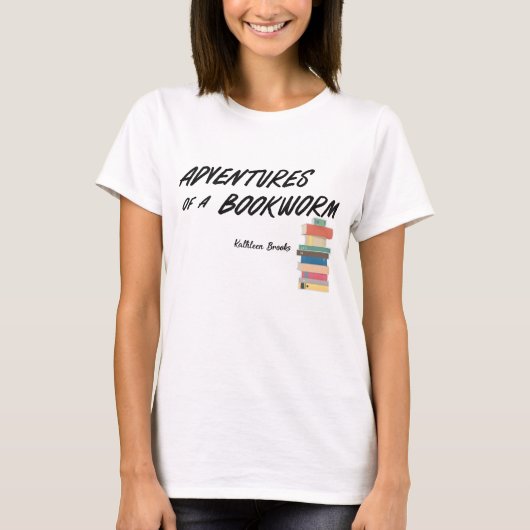 De avonturen van een boekenwurm t-shirt (Voorkant)