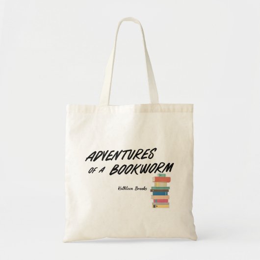 De avonturen van een boekenwurm tote bag (Voorkant)
