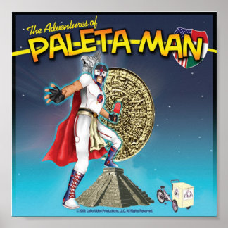 De avonturen van het Poster van het Paleta-Man