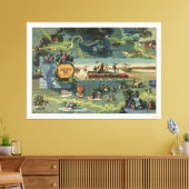 De avonturen van Huckleberry Finn Canvas Afdruk (Insitu (Woonkamer))