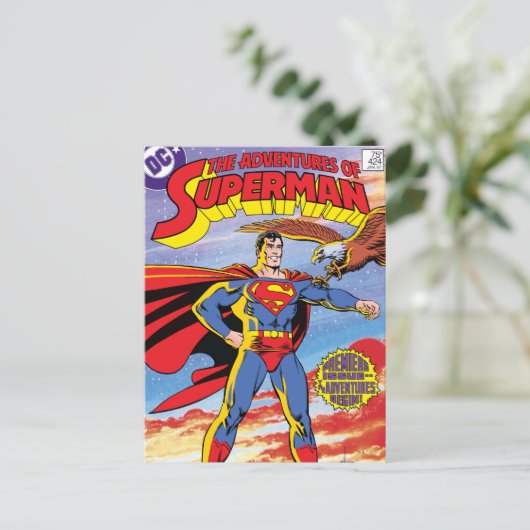 De avonturen van Superman #424 Briefkaart (Staand voorkant)