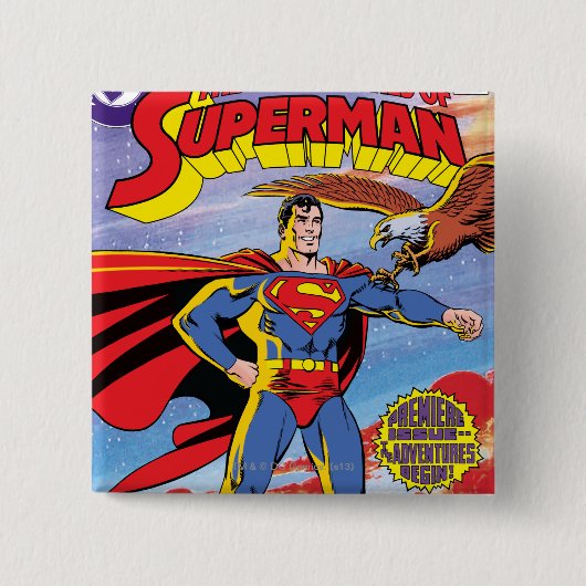 De avonturen van Superman #424 Vierkante Button 5,1 Cm (Voorkant)