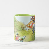 De avonturen van Ted, Ed en Caroll Tweekleurige Koffiemok (Center)