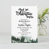 De Avontuur Begint Bruiloft Uitnodiging (Staand voorkant)