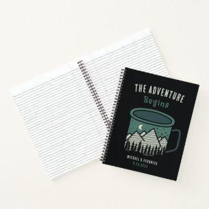 De Avontuur Begint Notitieboek Journaal Koffiekop