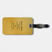 De avontuur begint Wereld Reis Wereldbol Bagagelabel (Achterkant horizontaal)