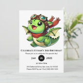 De avontuurlijke Baby Dragon verjaardag Kaart (Staand voorkant)