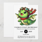 De avontuurlijke Baby Dragon verjaardag Kaart (Voorkant / Achterkant)