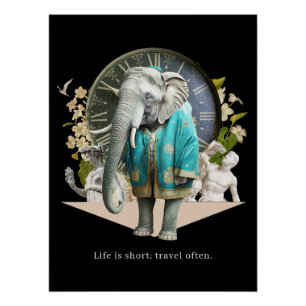 De avontuurlijke reisofferte perfect poster