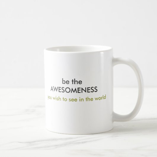 de AWESOMENESS-mok Koffiemok (Rechts)