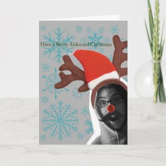 De Awkward-kerstkaart Feestdagen Kaart