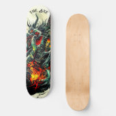 De Axe elektrische gitaar Persoonlijk Skateboard (Voorkant)