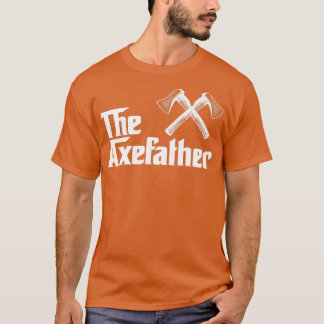 De Axefather Ax Thrower Ax Throwing Fun T-shirt
