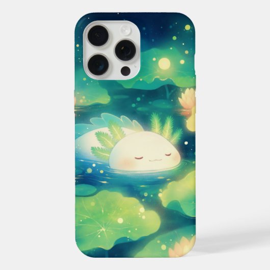 De Axolotl Bloemendroom iPhone Hoesje (Achterkant)