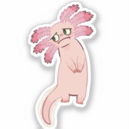 De Axolotl // Op maat gesneden vinyl sticker