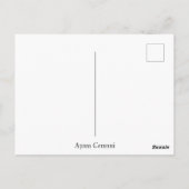 De Ayam Cemani Rooster genaamd Vlad Briefkaart (Achterkant)