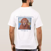 De AZ-hitte afbreken - Golden Retriever stijl T-shirt (Achterkant)