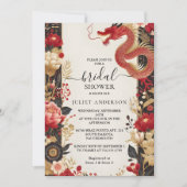 De Aziatisch Chinese Tweetalige Hei Bold Bruidsdou Kaart (Voorkant)