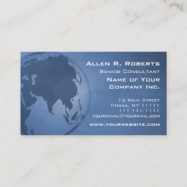 De Aziatische Collectieve Wereldkaart voegt Uw Log Visitekaartje