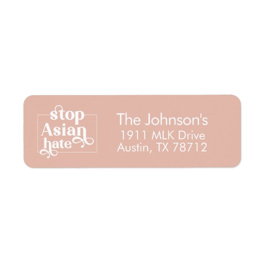 De Aziatische Etiketten van het Adres van de Terug (Voorkant)