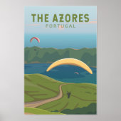 De Azoren Portugal reizen  kunst Poster (Voorkant)