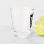 De Azoren Portugal reizen  kunst Shot Glas (Links)