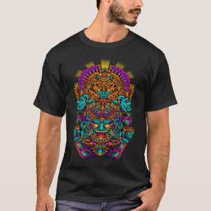 DE AZTEC GOD OF MUSIC Rock House EDM Rave Dance P T-shirt