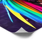 De Aztec Goddess Metztli | AI Art. Poster (Hoek)