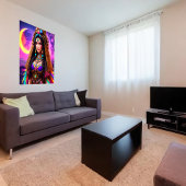 De Aztec Goddess Metztli | AI Art. Poster