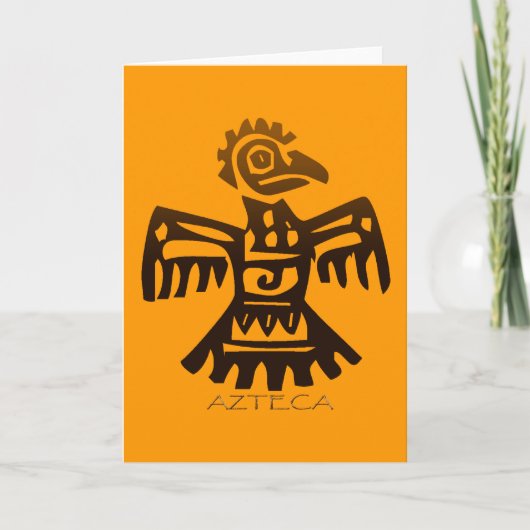 De AZTEEKSE Geest van de Vogel ~ Feestdagen Kaart (Voorkant)