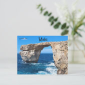 De Azure Window Gozo Malta Briefkaart (Staand voorkant)