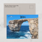 De Azure Window Gozo Malta Briefkaart (Voorkant / Achterkant)