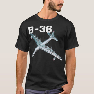 De B36-vliegtuig van de Peacemaker-luchtmacht bij T-shirt