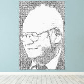 De B in Benoit B Mandelbrot staat voor Benoit B M Canvas Afdruk (Insitu (Houten vloer))