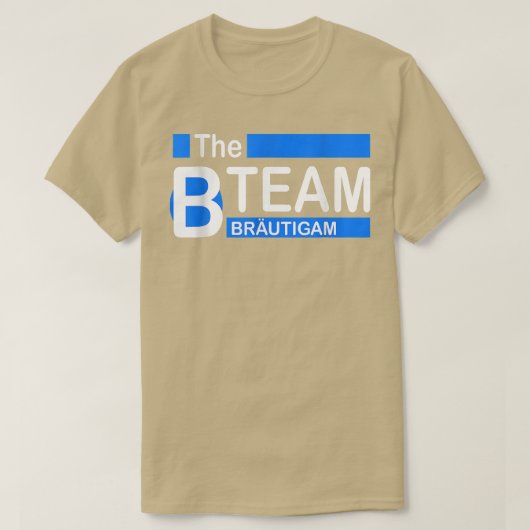 De B Team Bruidegom Crew Jongensavond  T-shirt (Design voorkant)